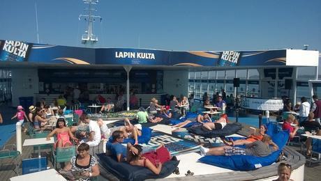 Ambiente sobre cubierta, patrocinio de Lapin Kulta.
