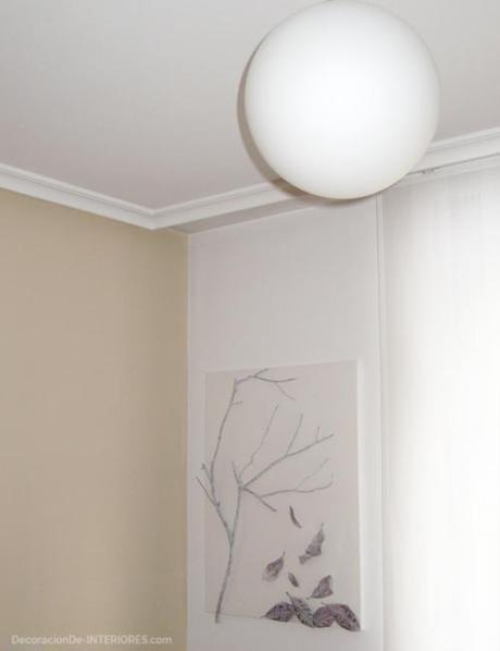 Cuadro con ramas y hojas secas, resultado final