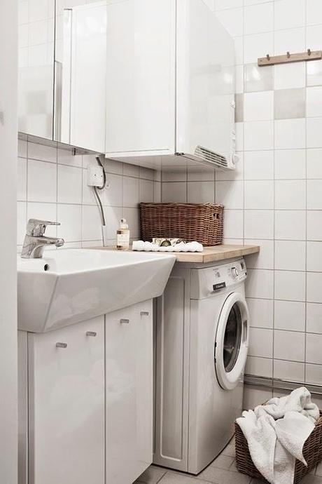 Ideas para pequeños baños en blanco. Ideas para pequeños baños en blanco.