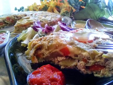 Pastel de Verduras, Jamón y Atún en Microondas