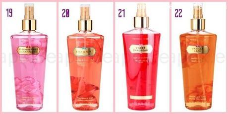 Imagen 4 de los Sprays corporales de Victoria's Secret; strawberries & champagne, such a flirt, sweet daydream, vanilla lace