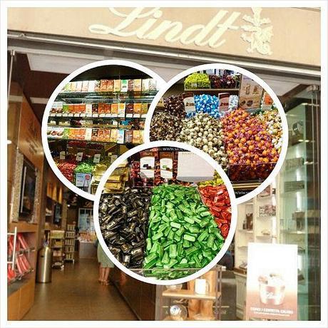 Degusta un rico chocolate Lindt cerca del Pantheon