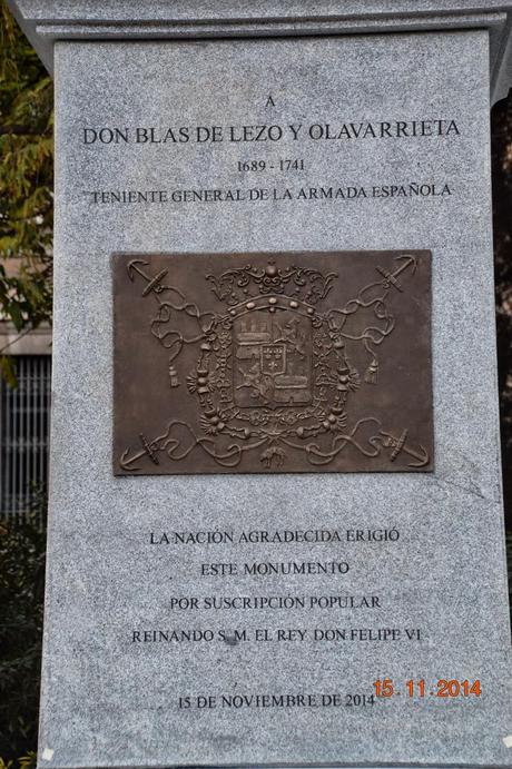 INAUGURACIÓN DEL MONUMENTO AL MARINO D BLAS DE LEZO ( fotografías)