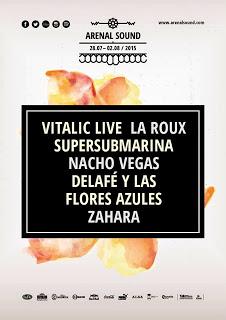 Arenal Sound 2015: La Roux, Vitalic, Supersubmarina, Nacho Vegas, Delafé y Las Flores Azules, Zahara...