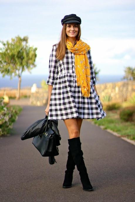Checked Dress