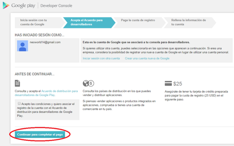 publicar una aplicación