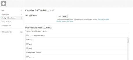 publicar una aplicación