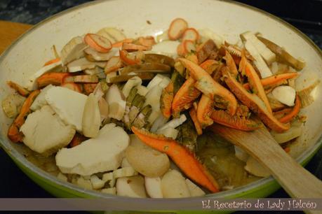 Risotto de boletus, níscalos y conejo