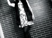 Blazer negra Printed dress