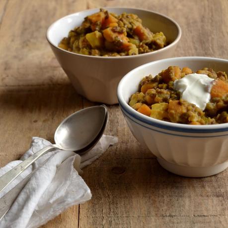 CURRY DE LENTEJAS CON BONIATO