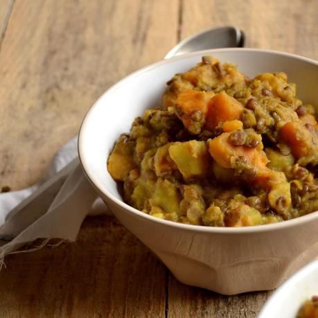 CURRY DE LENTEJAS CON BONIATO