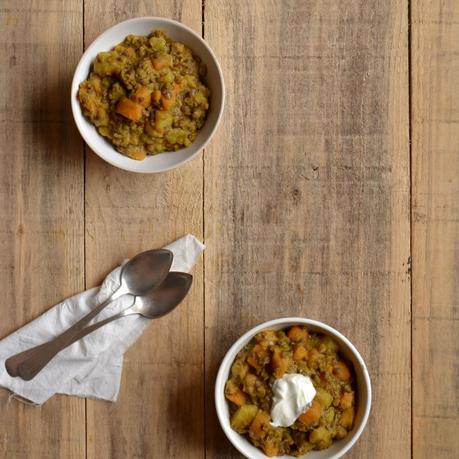 CURRY DE LENTEJAS CON BONIATO