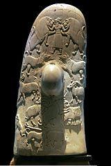 Detalle figura influencia oriente en el Cuchillo de Gebel el-Ara. Fuente Rama