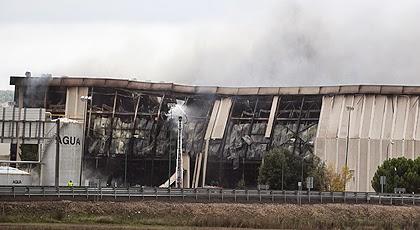 Siniestro de incendio en la planta Campofrio en Burgos