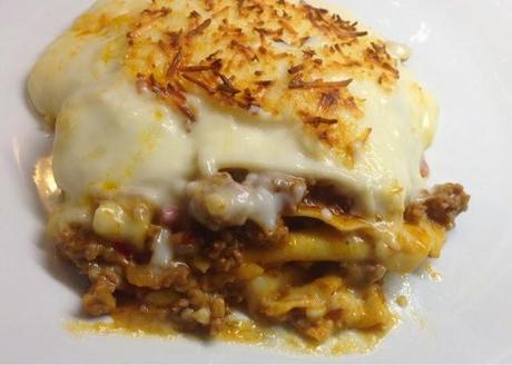 Lasaña de carne.