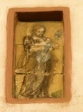 Azulejos en la torre de la Iglesia de Nuestra Señora de la O (5).