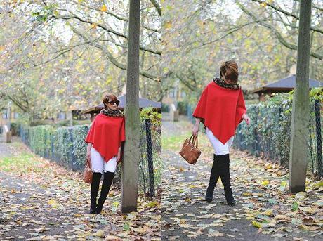 Look of the day: red cape & white pants lovelystyle (7)