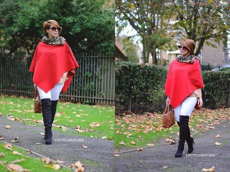 Look of the day: red cape & white pants lovelystyle (5)