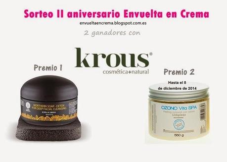 II Aniversario Envuelta en Crema + Sorteo con Krous Cosmética Natural