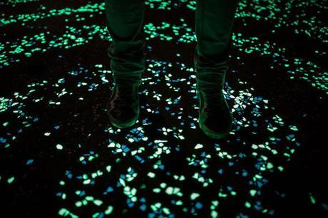 Van Gogh-Roosegaarde Bicycle Path :: carril bici fluorescente Van Gogh-Roosegaarde Bicycle Path :: carril bici fluorescente