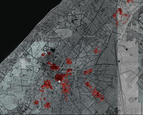 Mapas colaborativos y ayuda humanitaria: el caso de Gaza