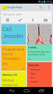Google Keep ahora permite compartir listas y buscar en ellas