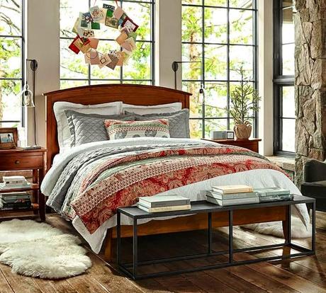 Dormitorios con aire navideño