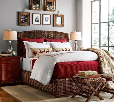 Dormitorios con aire navideño