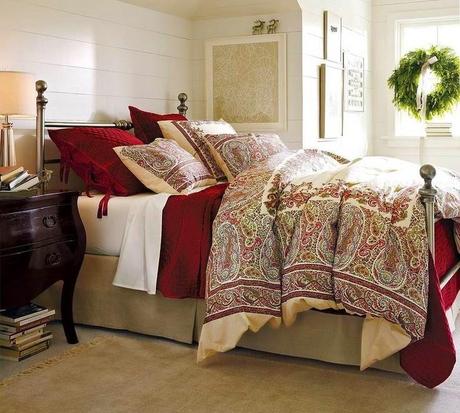 Dormitorios con aire navideño