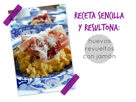 receta sencilla: huevos con jamon