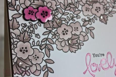 Floral card: You're lovely