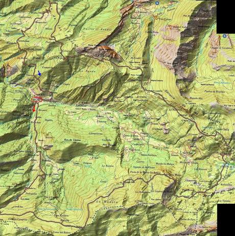 Rioaller-Col.lá La Maera-Pto. Vegarada-Col.láu Caniel.la-Col.lá L.lera-Rioaller