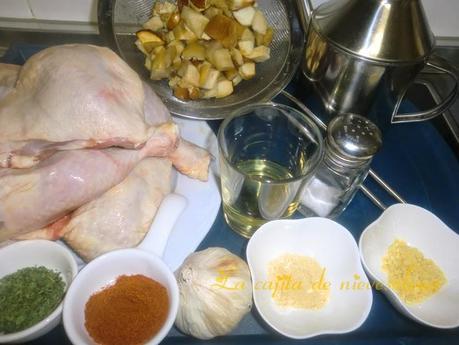 Pollo especiado con boletus Pollo especiado con boletus