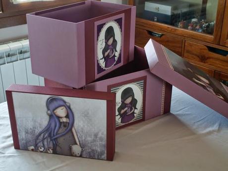 Cajas con tapa Gorjuss en Cartonnage.