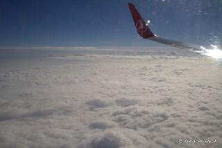 MANTO DE NUBES EN EL VUELO DE REGRESO DE GEORGIA