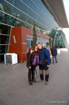 BEA Y JORGE EN EL AEROPUERTO DE TBILISI