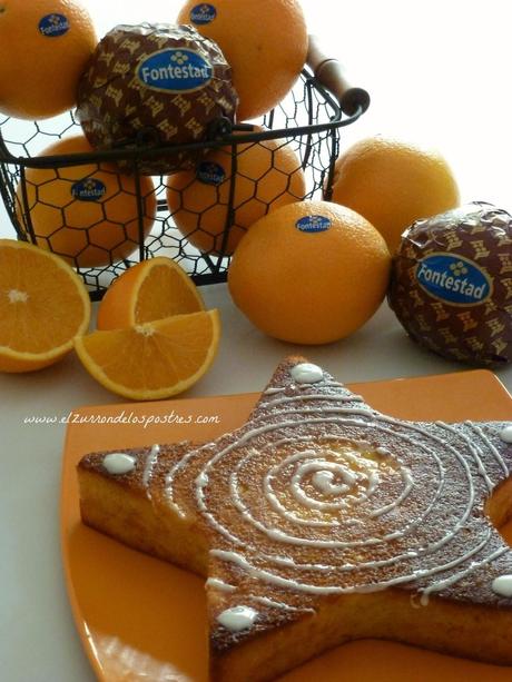 Pastel Intenso de Naranja