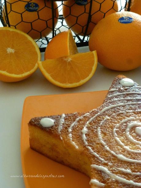 Pastel Intenso de Naranja