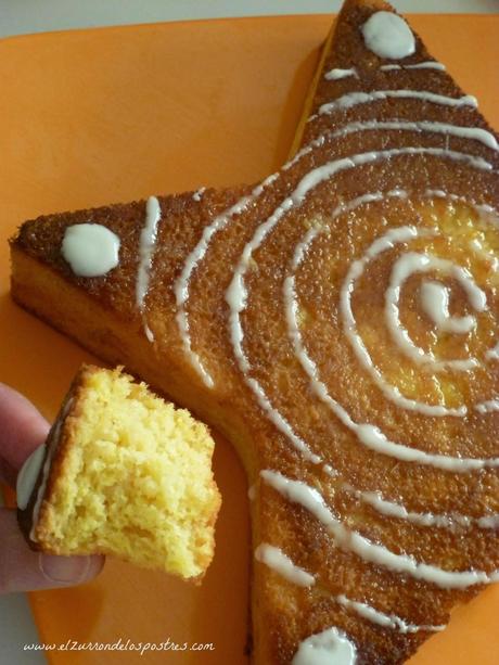 Pastel Intenso de Naranja