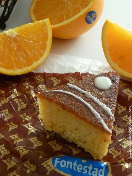 Pastel Intenso de Naranja