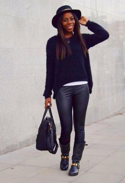 Como combinar pantalones de cuero looks con pantalones de cuero