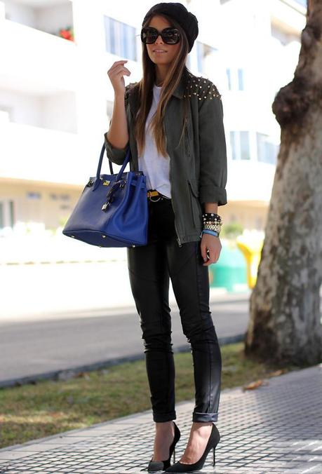 looks con pantalones de cuero