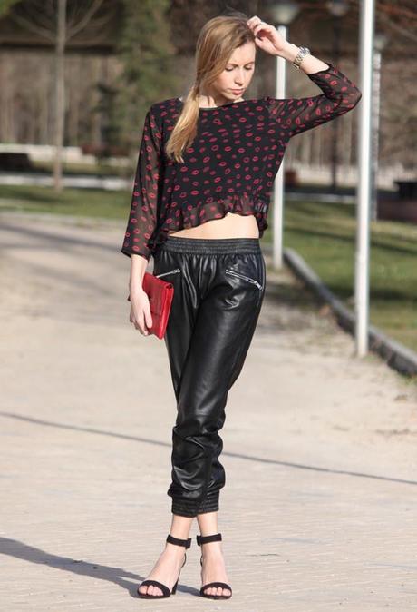 looks con pantalones de cuero