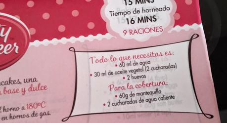 Cupcakes de Pantera Rosa con preparados Betty Crocker