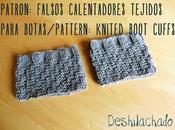 Patrón: falsos calentadores tejidos para botas/ Pattern: knitted boot cuffs