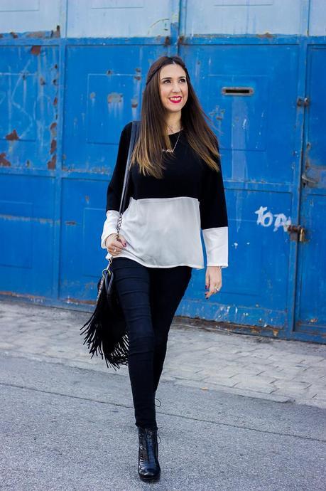 Black and White Color Block Black and White Color Block