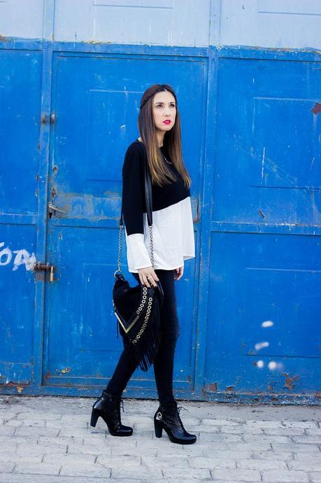 Black and White Color Block Black and White Color Block