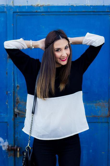 Black and White Color Block Black and White Color Block