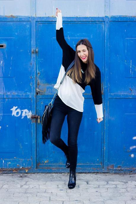 Black and White Color Block Black and White Color Block