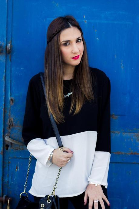 Black and White Color Block Black and White Color Block